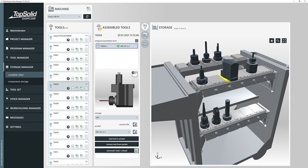 TopSolid’ShopFloor | STORAGE MANAGER – 3D Visualisierte Lager (Werkzeugwagen, Schranksysteme und automatisierte Karusselllager) TopSolid’ShopFloor | STORAGE MANAGER – 3D Visualisierte Lager (Werkzeugwagen, Schranksysteme und automatisierte Karusselllager)